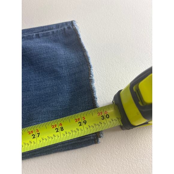 Ann Taylor The Slim Boyfriend Raw Edge Hem Frayed Ankle Mid Rise Size 12 - Picture 8 of 8